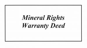 North Dakota Mineral Rights Deed